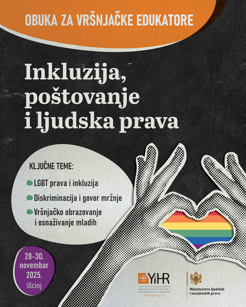 Poziv na obuku „Inkluzija, poštovanje i ljudska prava“